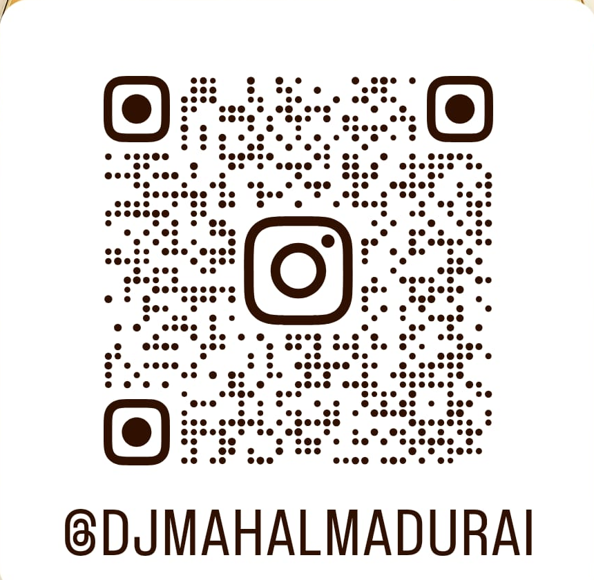 QR code linking to @djmahalmadurai on Instagram
